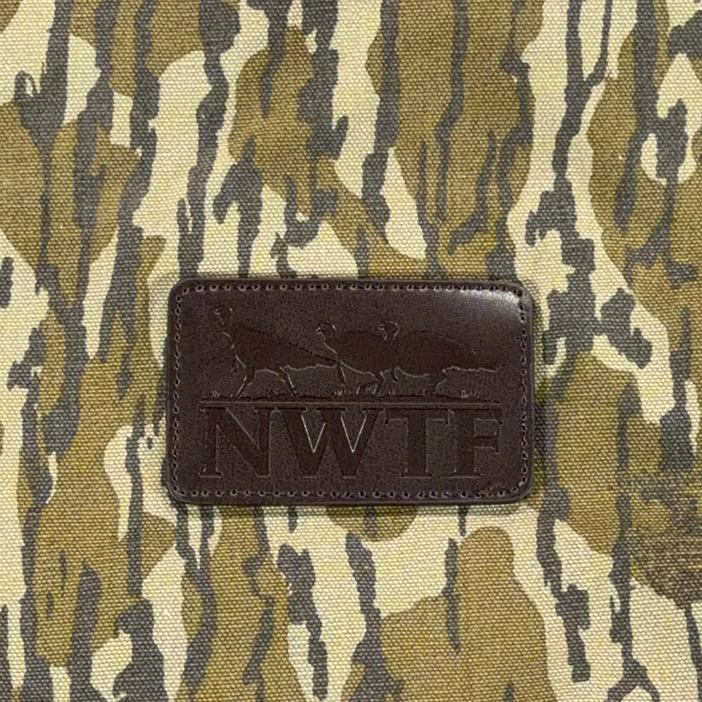 NWFT Bag Green Camo Mossy Oak Messenger Strap National Wild Turkey Federation